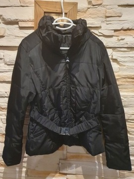 Czarna jesienno - zimowa kurtka Zara XL jak nowa