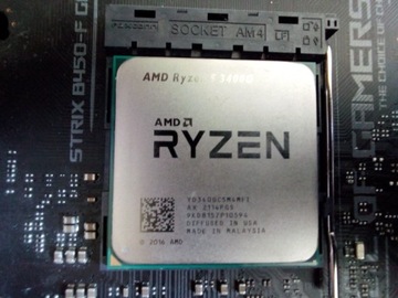 AMD RYZEN 5 3400g RADEON VEGA 11+chłodzenie