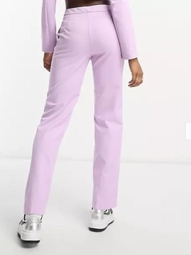 (L) Fioletowe spodnie garniturowe z Londynu/NOWE 