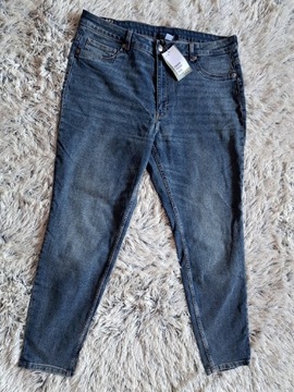 Nowa spodnie H&M r. 50 jeansowe granatowe 