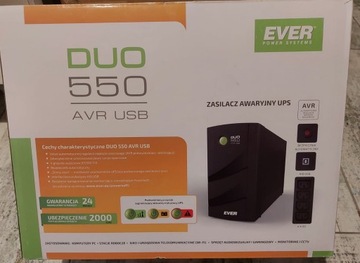 Nowy UPS Ever DUO 550 AVR USB zasilacz awaryjny