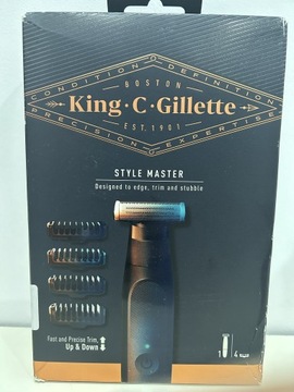 Trymer Braun  King C. Gillette Style Master z 4 nasadkami