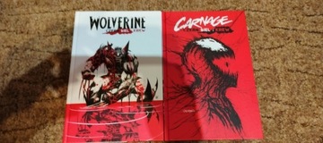 Wolverine Carnage czerń biel i krew 