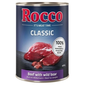 Rocco Classic Wołowina i mięso z dzika 24x400g