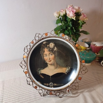 Patera porcelana Wałbrzych portret Marii Walewskie