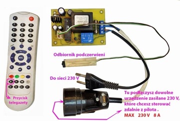 Zdalny wyłącznik urządzeń 230V na pilota