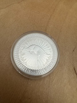 Australijski Kangur 1oz 2021 srebrna moneta Kangaroo