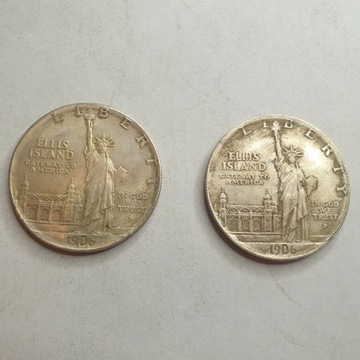 USA 1 dolar 1906 kopia posrebrzana 