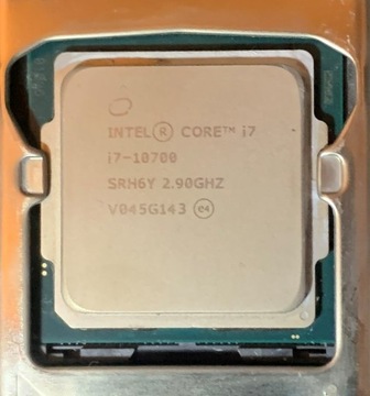 Procesor Intel i7-10700 gwarancja do 19.03.2024