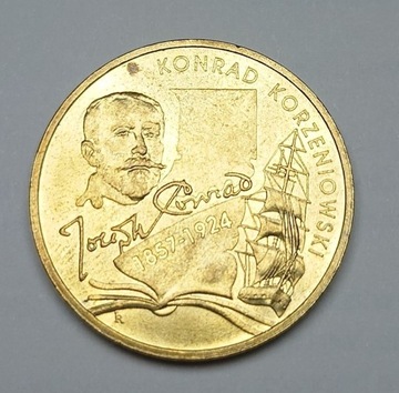 Moneta 2 zł Konrad Korzeniowski - 2007 rok