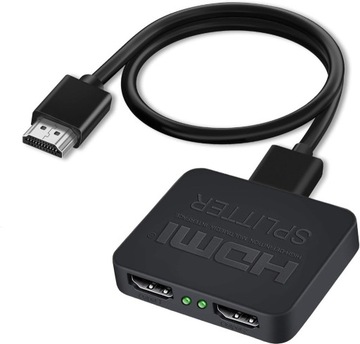 Rozdzielacz 4K HDMI Adapter 1 na 2, 1080P przy 60 Hz