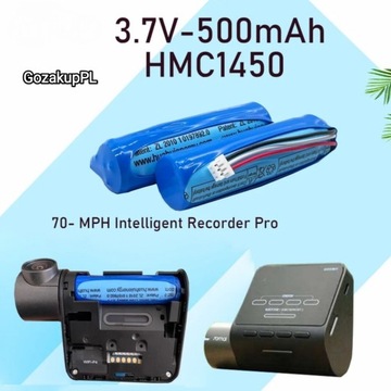 Kamera 70mai Dash Cam Akumulator Bateria HMC1450 