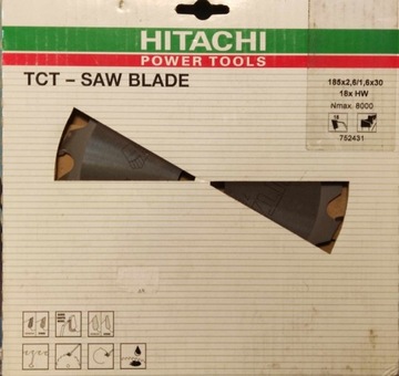 Hitachi Tarcza piła do drewna 185/30/18T