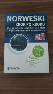 Język Norweski krok po kroku - Edgard - książki + DVD + MP3 - Stan BDB