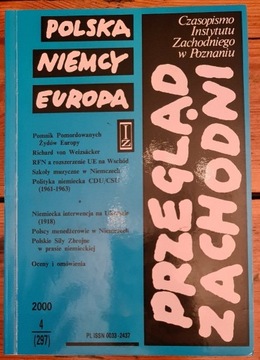 Przegląd zachodni Polska Niemcy Europa, 2000/4 (29