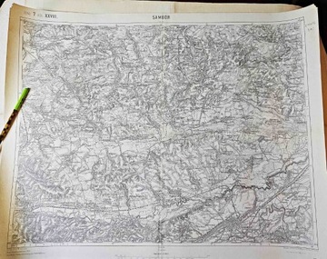 Stara mapa Sambor 1914 rok