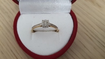 Pierścionek Zaręczynowy DIAMOR 0.12ct 17mm 