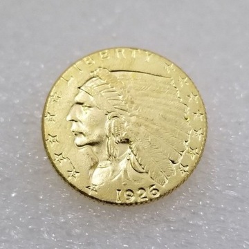 USA 1926 amerykańska moneta Replika kolor złota