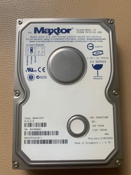 Dysk Maxtor 200GB ATA do Konsoli XBOX classic