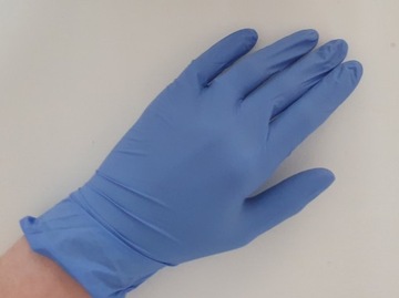 Rękawiczki ochronne nitrylowe 20 szt. ROZMIAR S