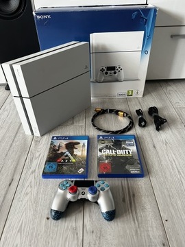 PlayStation 4 PS4 FAT biały / white 500 GB Scuf Pad + Gry