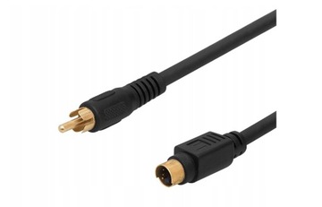 NOWY kabel S-Video DIN mini 4P + 1cinch RCA - 1.5m