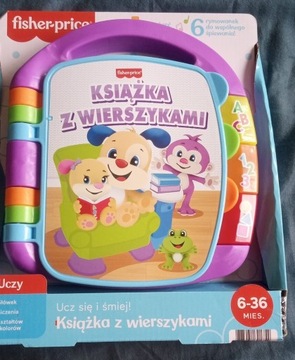 Fisher Price interaktywna książeczka z wierszykami FRC70