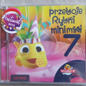 CD + DVD Przeboje rybki minimini 7. Folia.