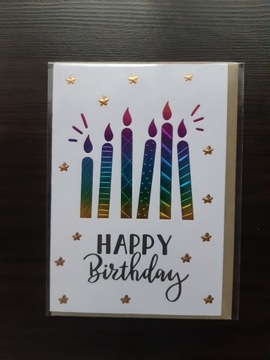 Kartka okolicznościowa urodzinowa "Happy birthday"