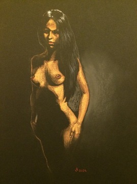 Rysunek "Nude Noir" #376 290x210 mm