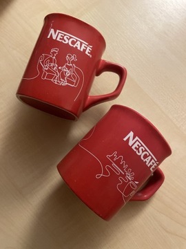 Kubki czerwone nescafe 2x 250 ml