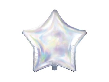 Balon foliowy, gwiazda, opalizująca 48 cm 