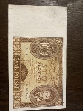 Stary Banknot kolekcjonerski Polska 100 zł 1934