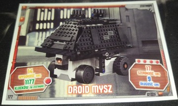 Karta LEGO Star Wars S3 nr 177 DROID MYSZ 