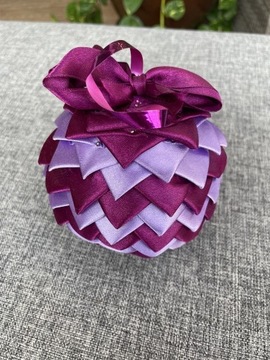 Świąteczna bombka fioletowa 