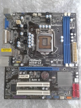 plyta glowna Asrock H55M ddr3+procesor i3 LGA1156