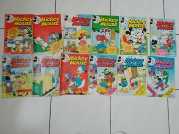Komiksy Disney Myszka Mickey Mouse 1992 komplet