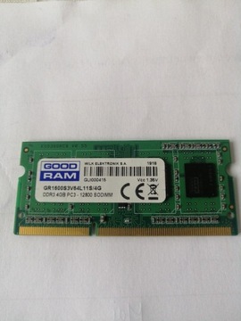 Pamięć RAM DDR3 GOODRAM GR1600S3V64L11S/4G 4 GB