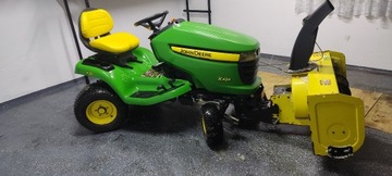 Traktorek DMUCHAWA John Deere X324 23HP SKRĘTNA OŚ