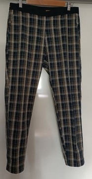 Esmara spodnie cygaretki w kratę 42