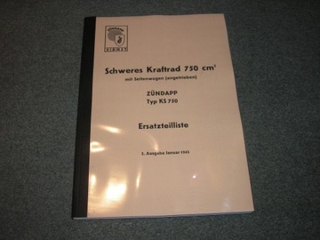 Zundapp KS-750 - katalog części