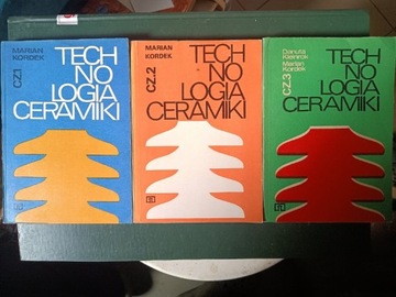 Technologia ceramiki tom 1,2,3 Marian Kordek