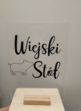 Wiejski stół słodki stół pleksi 