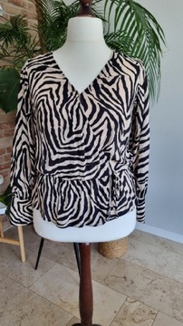 Bluzka zebra wiskoza kopertowa 40 L