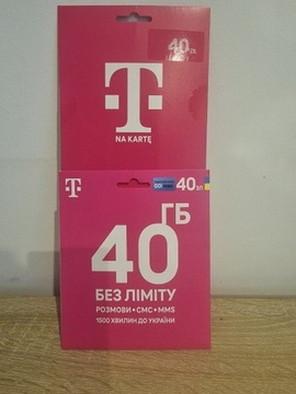 Starter T-Mobile 40 zł - Ukraina