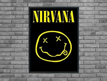 Plakat muzyczny nirvana