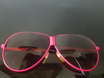 Różowe okulary przeciwsłoneczne real vintage 