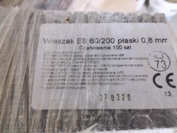 Wieszak ES 60/200 płaski 0,8mm