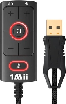 Zewnętrzna karta dźwiękowa 7.1 Usb 1Mii adapter