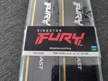 Pamięć RAM Kingston FURY 16GB 5200MHz CL40 Beast Black
